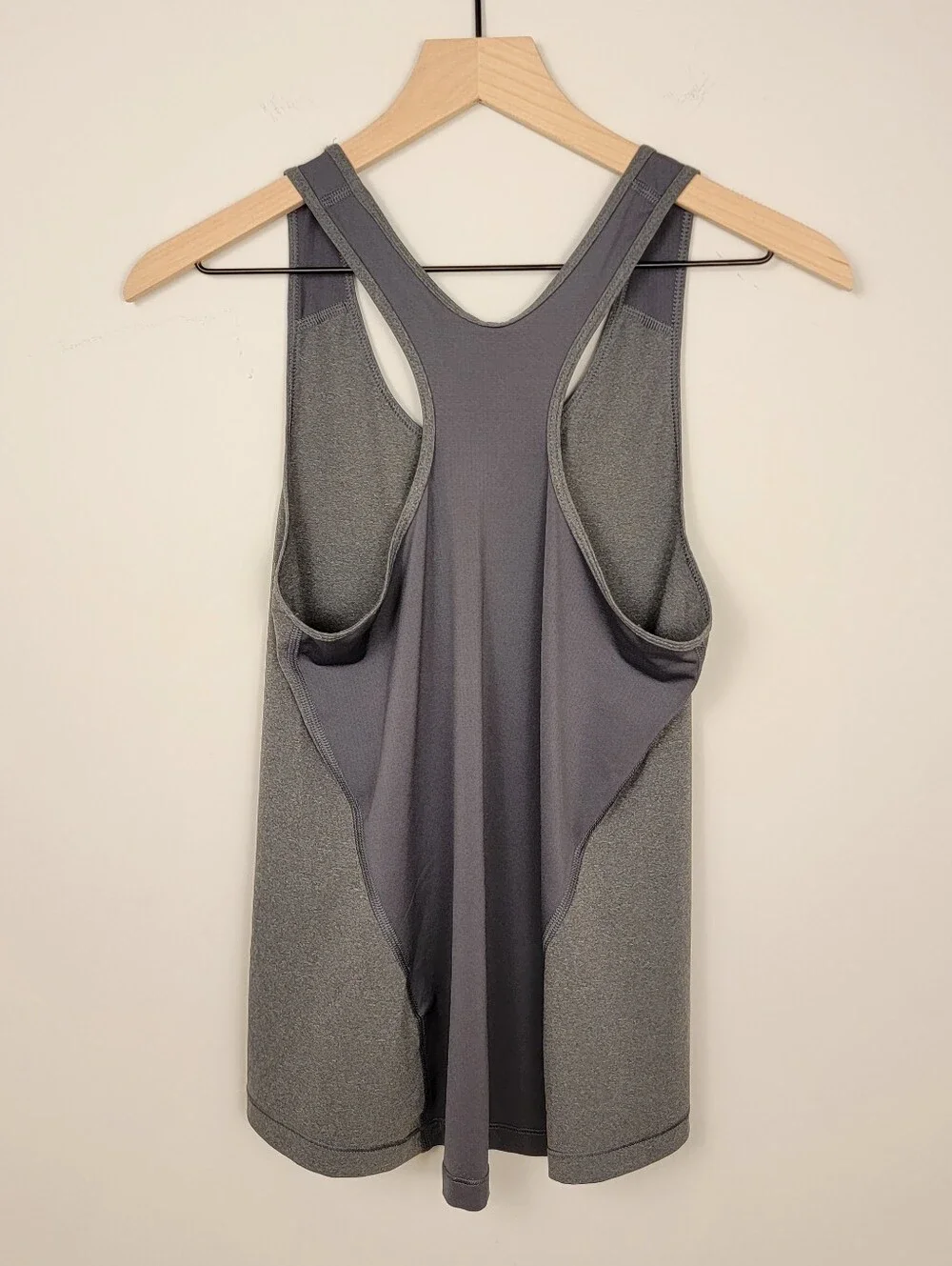 Nike Pro Dri-FIT Racerback Workout Tank Top Gray Swoosh Medium M